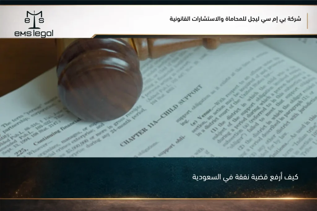 كيف أرفع قضية نفقة في السعودية