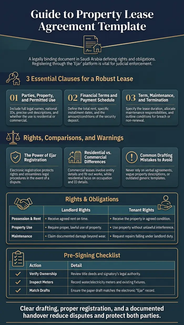 Infographic Property Lease Agreement Template