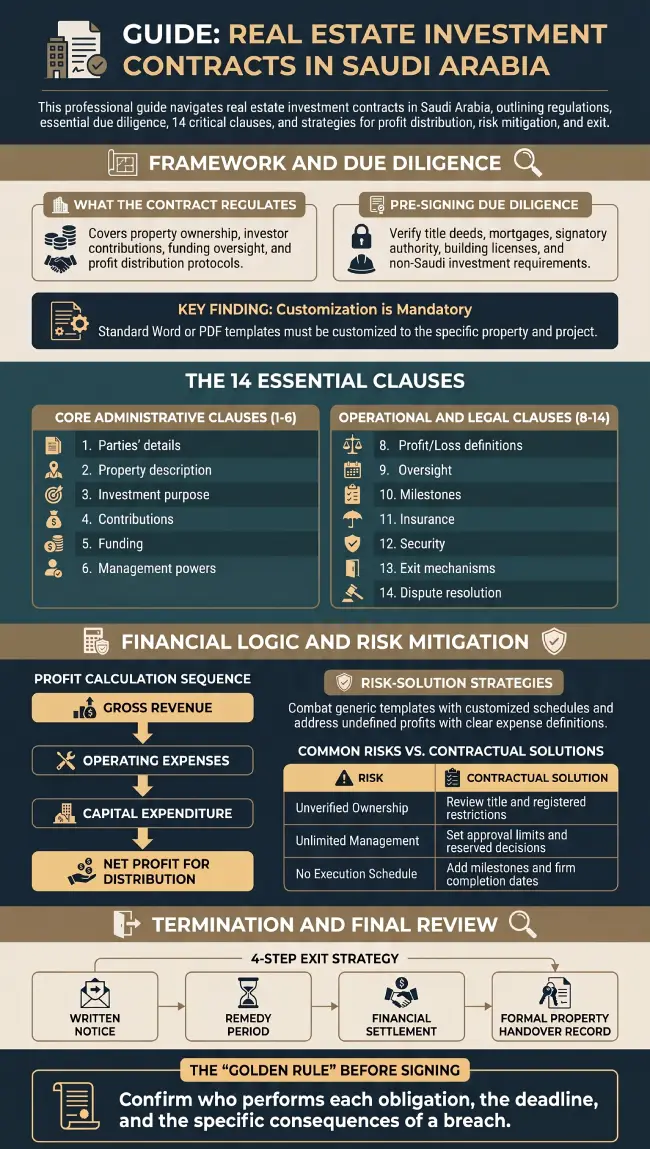 Infographic Real Estate Investment Contract Template