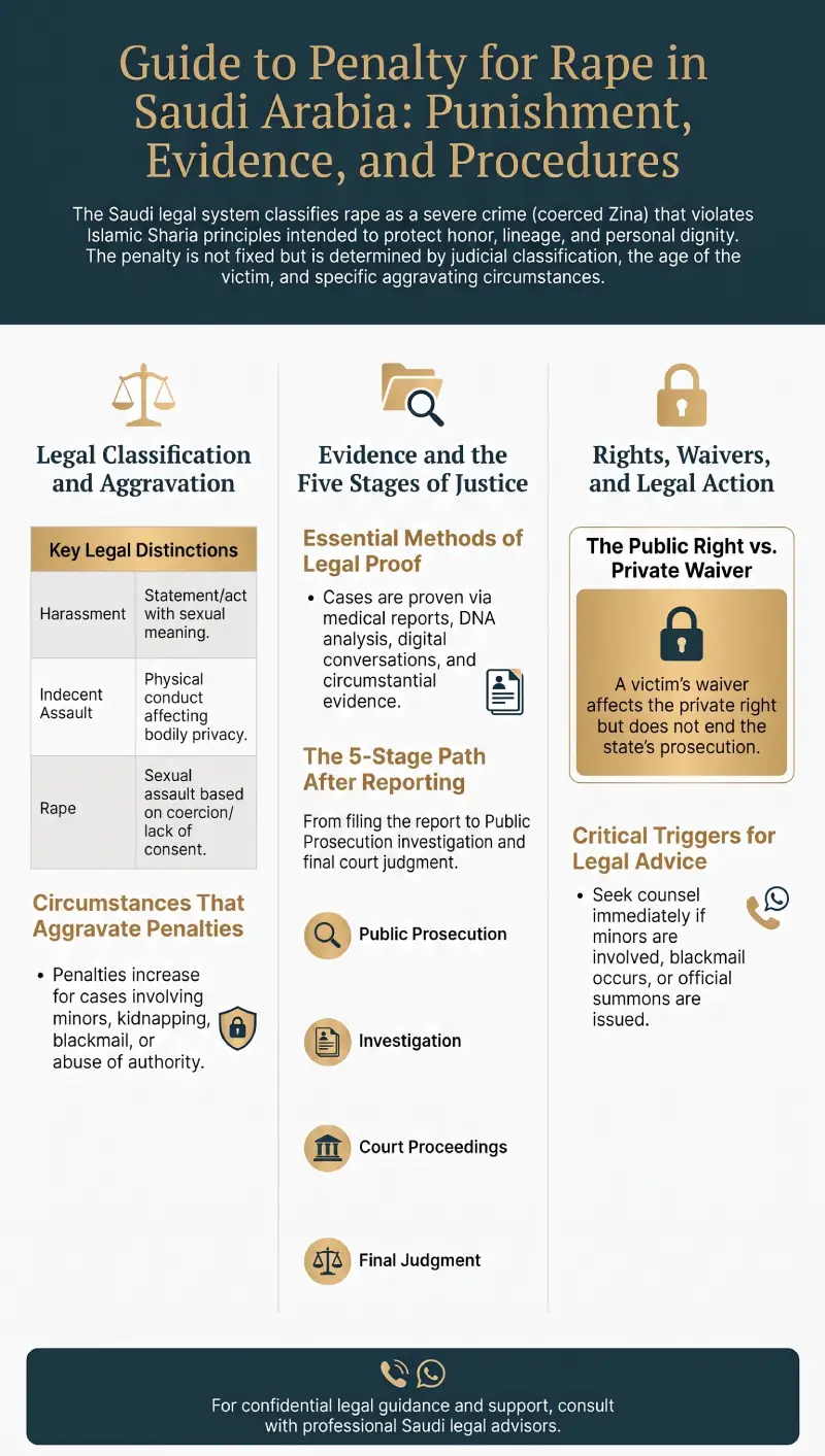 Infographic Penalty for Rape in Saudi Arabia
