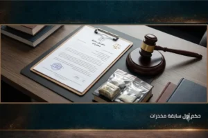 حكم أول سابقة مخدرات