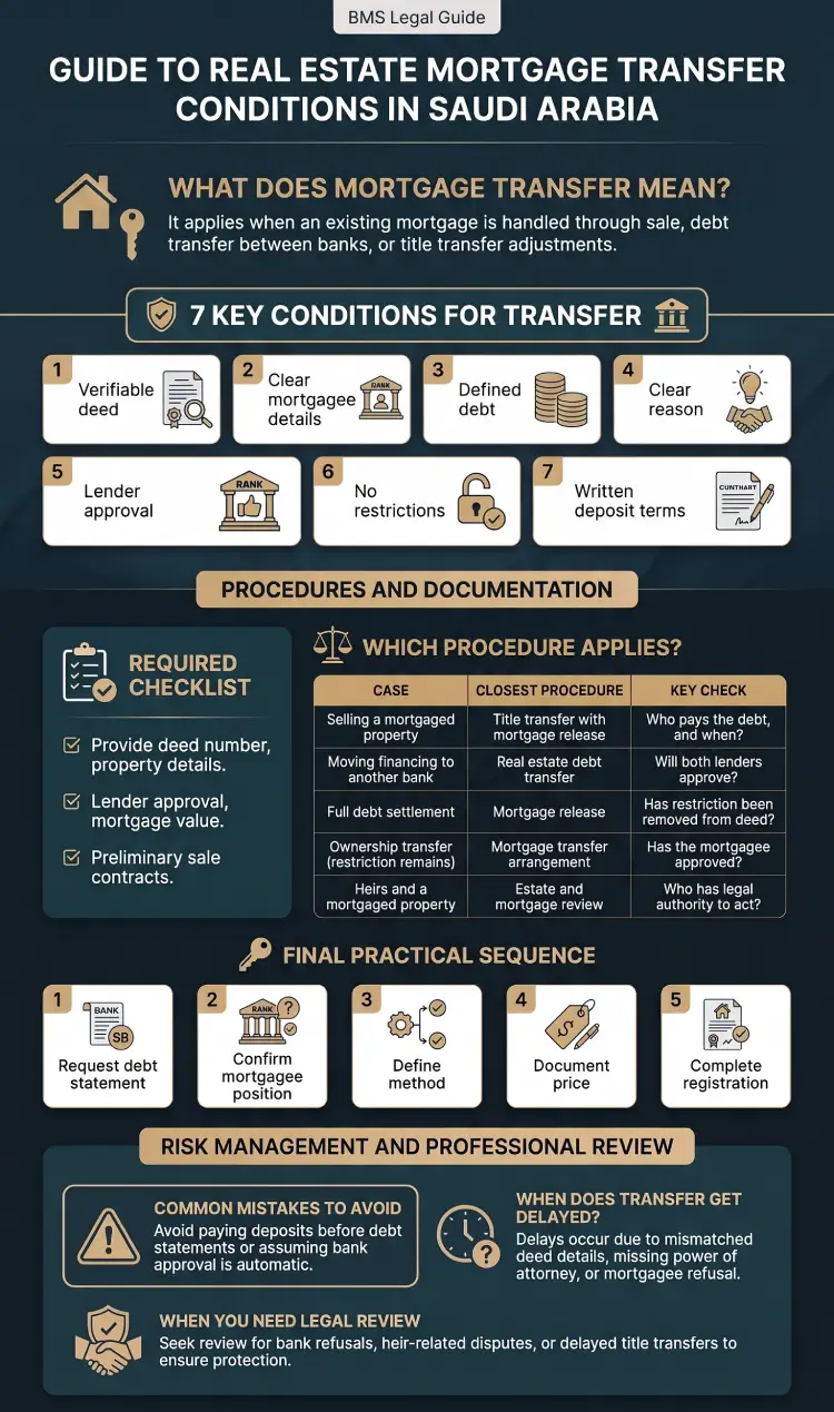 Infographic Real Estate Mortgage Transfer Conditions