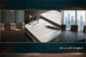 صيغة عقد تنازل عن عقار