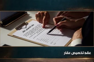 عقد تخصيص عقار