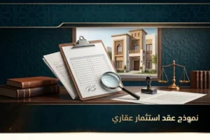نموذج عقد استثمار عقاري