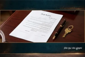 نموذج عقد بيع عقار