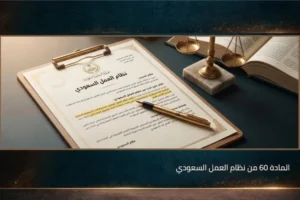 المادة 60 من نظام العمل السعودي