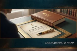 المادة 75 من نظام العمل السعودي