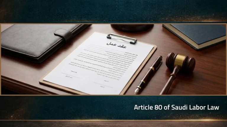 Article 80 of Saudi Labor Law