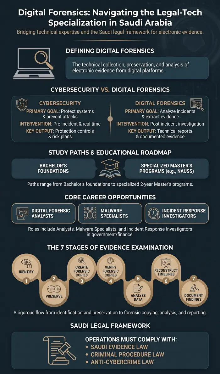 Infographic Digital Forensics Specialization in Saudi Arabia