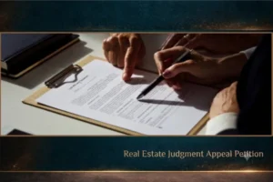 Real Estate Judgment Appeal Petition