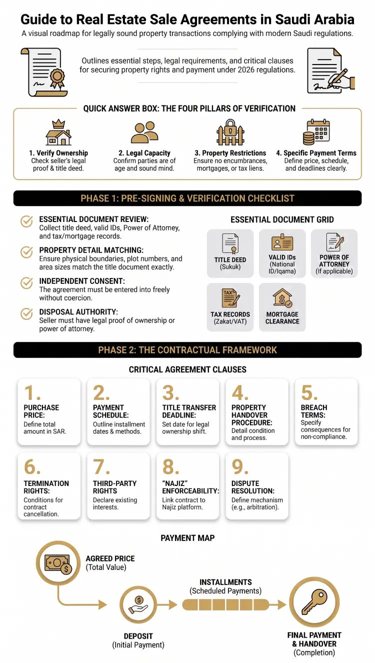 Infographic Real Estate Sale Agreement Template