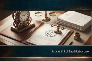 Article 111 of Saudi Labor Law
