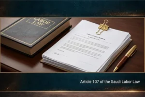 Article 107 of the Saudi Labor Law