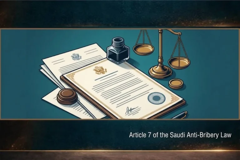 Article 7 of the Saudi Anti-Bribery Law