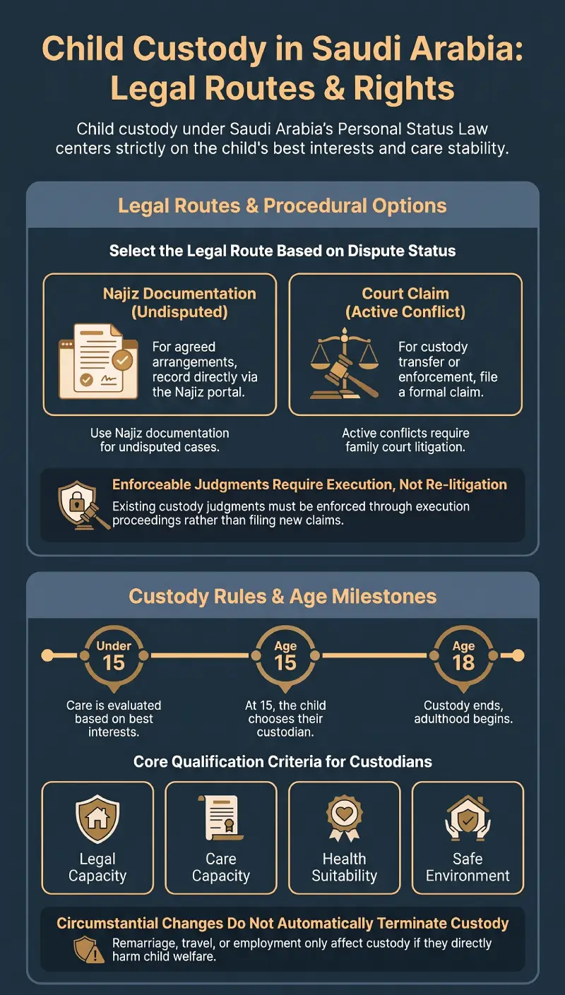 Infographic Child Custody in Saudi Arabia