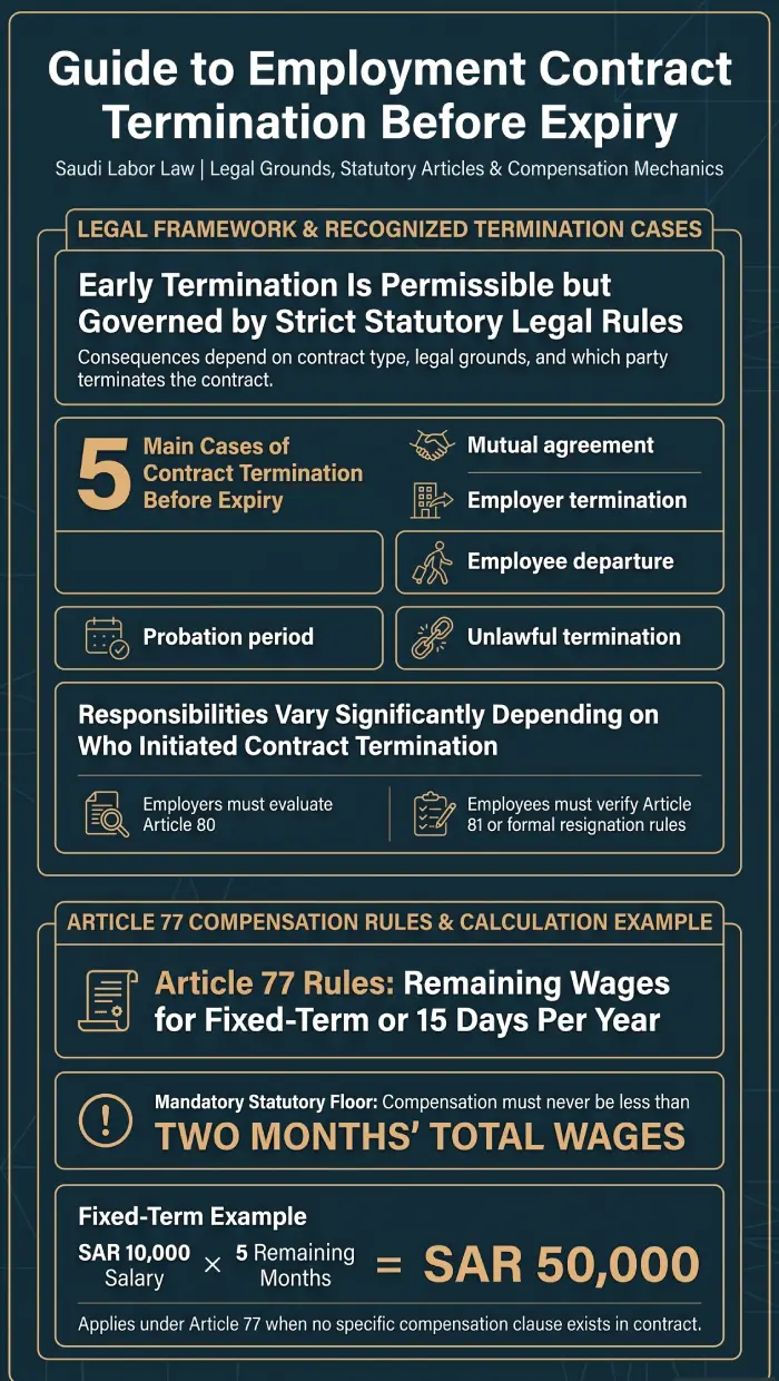 Infographic Employment Contract Termination Before Expiry