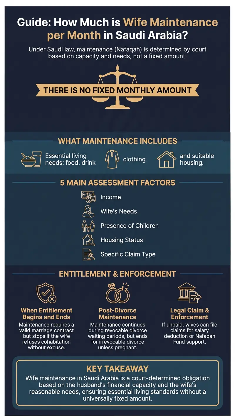 Infographic How Much Is Wife Maintenance per Month