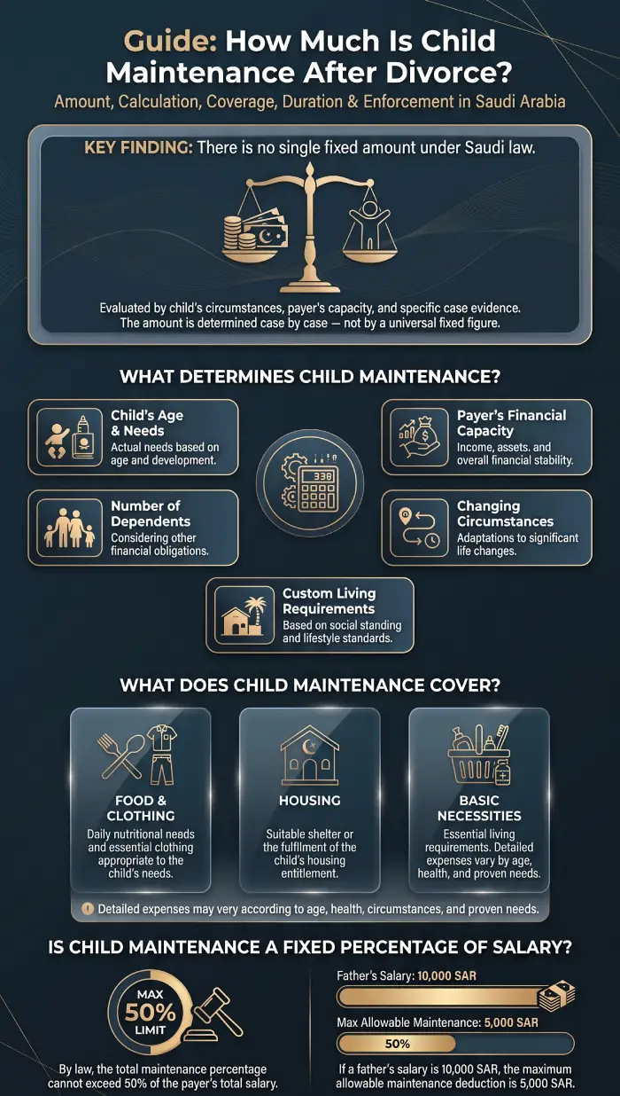 Infographic How Much Is Child Maintenance After Divorce
