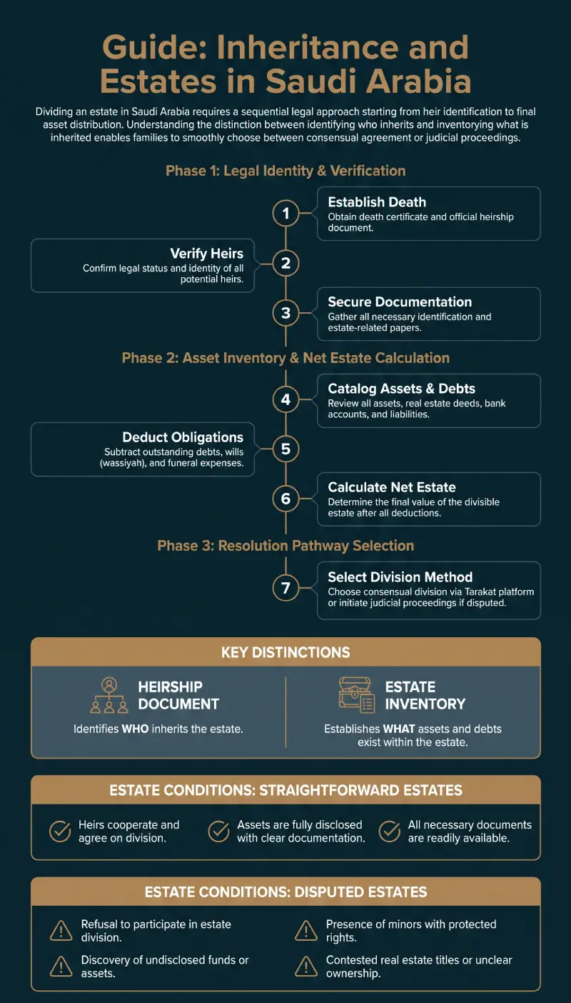 Infographic Inheritance and Estates in Saudi Arabia