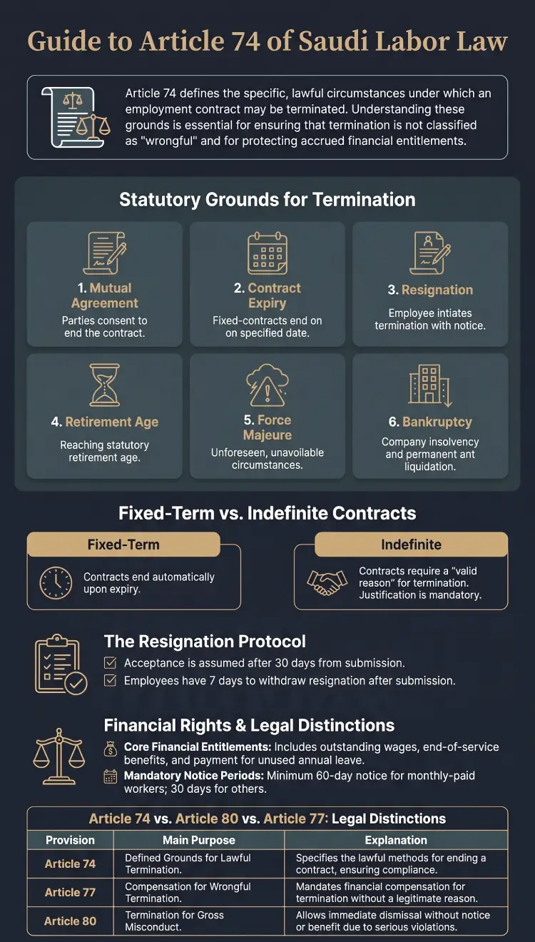Infographic – Article 74 of Saudi Labor Law