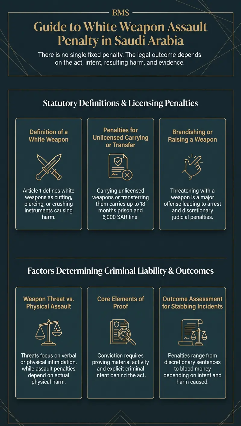 Infographic White Weapon Assault Penalty