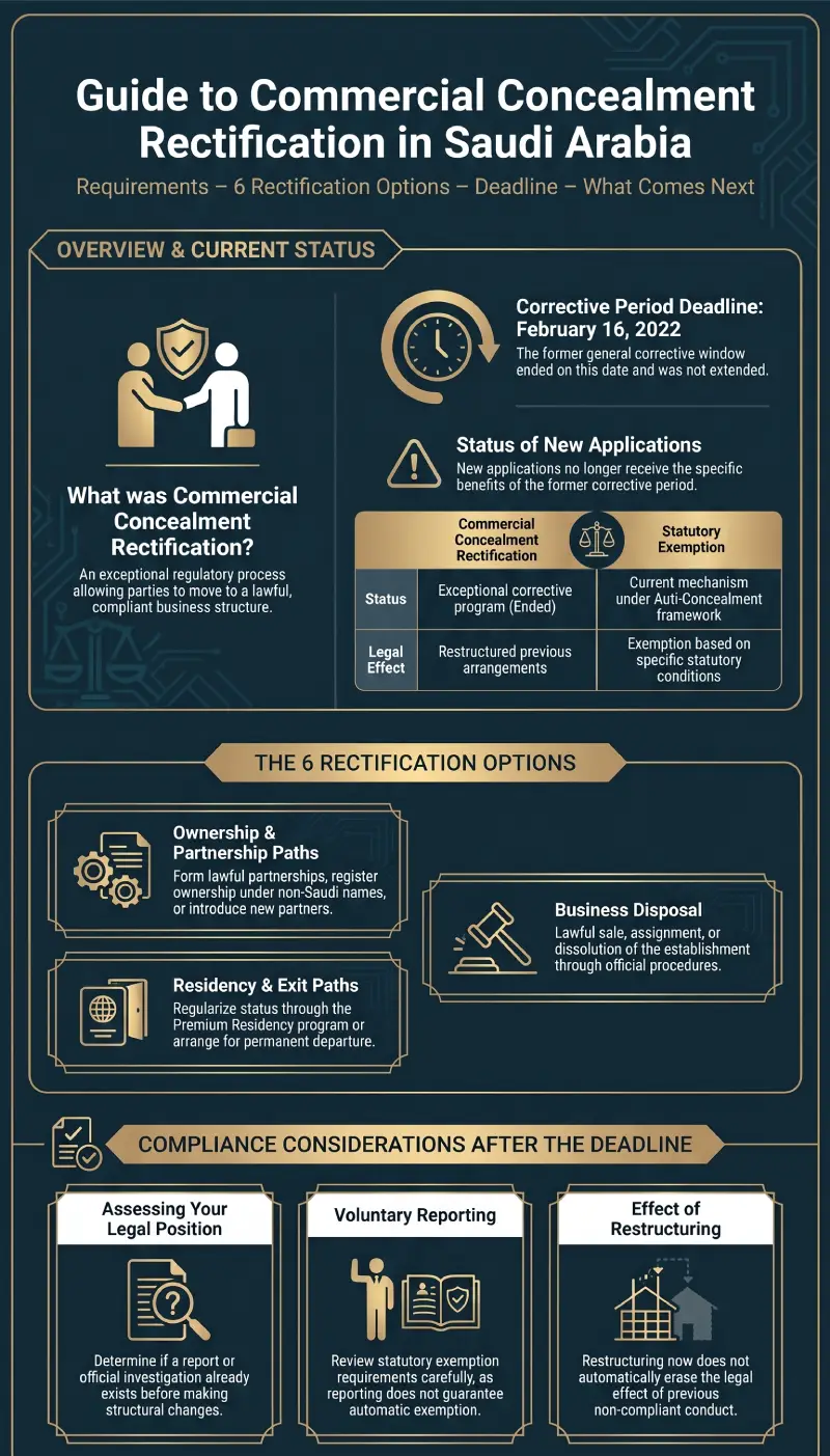 Infographic Commercial Concealment Rectification