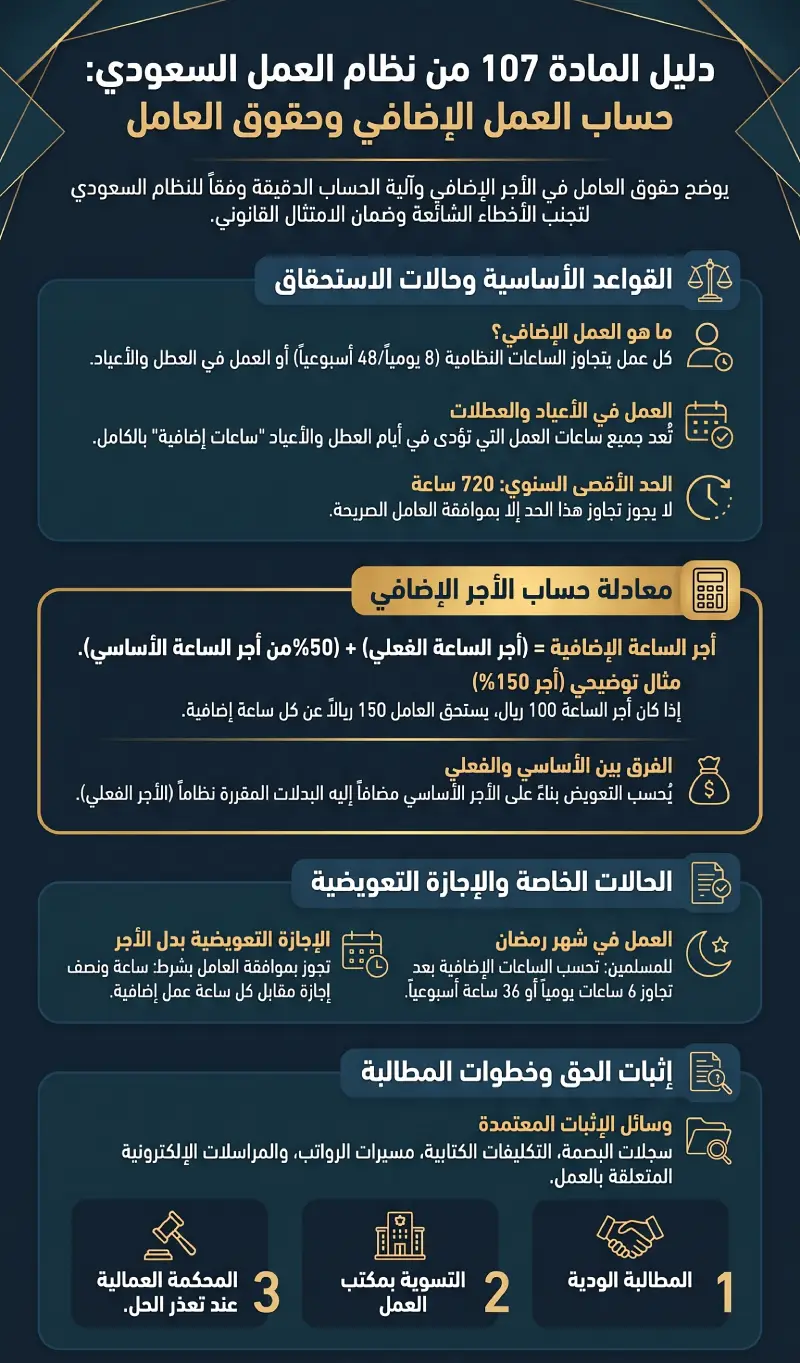 إنفوغرافيك التعويض عن فسخ عقد العمل محدد المدة