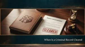When is a criminal record cleared