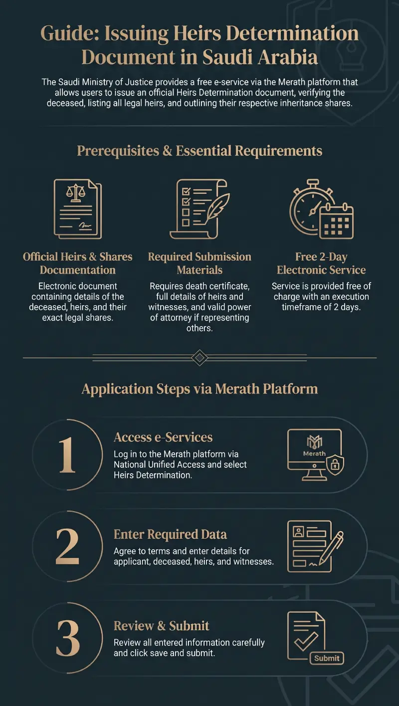 Infographic: Power of Attorney for Heirs in Saudi Arabia