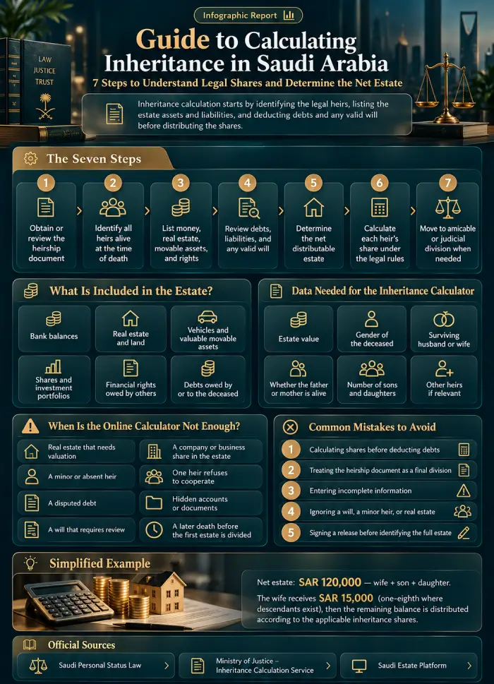 Infographic – How to Calculate Inheritance in Saudi Arabia