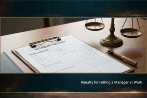 Penalty for Hitting a Manager at Work