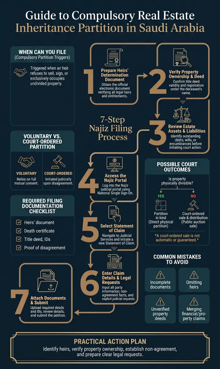Infographic Compulsory Real Estate Inheritance Partition