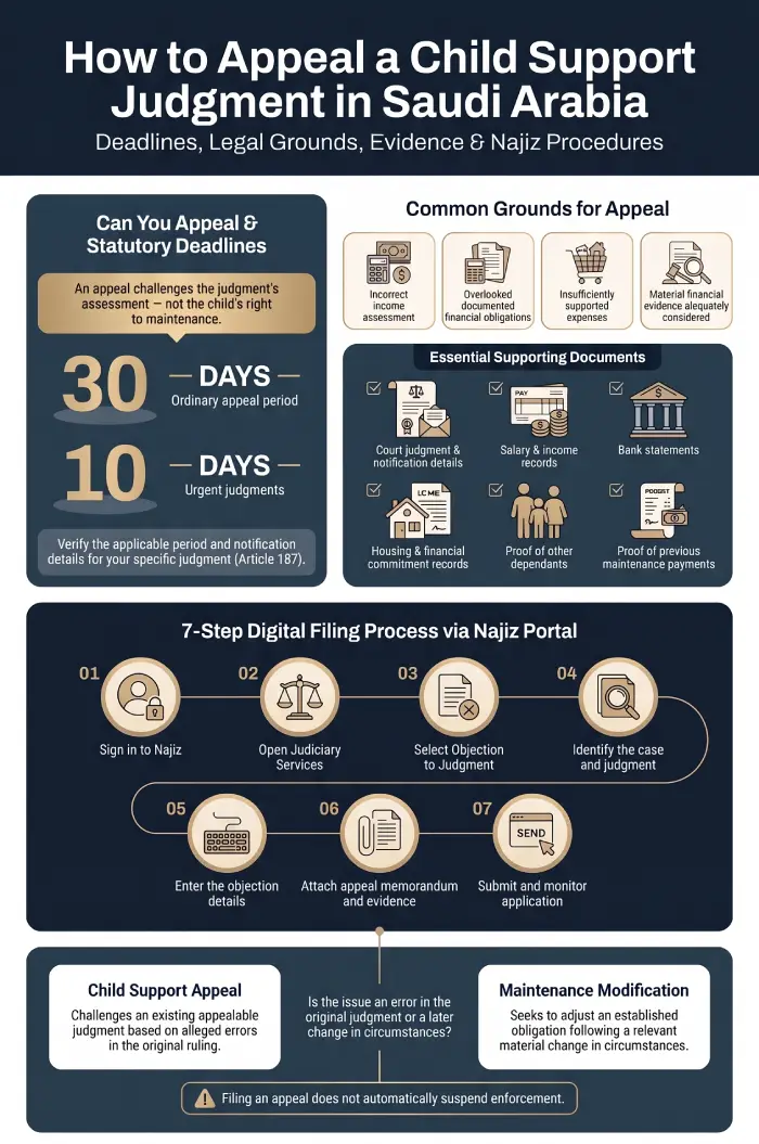 Infographic: Appeal Against a Child Support Judgment