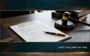 إنهاء عقد العمل محدد المدة