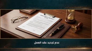 عدم تجديد عقد العمل