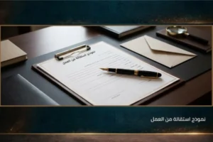 نموذج استقالة من العمل